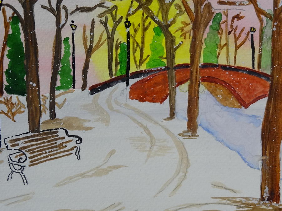 City Park Painting - Peace in the Park by Nancy Fillip