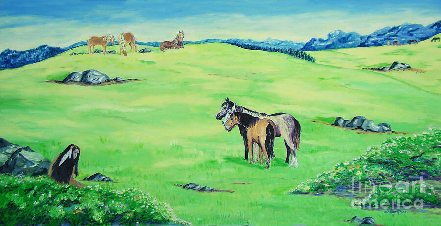 Peace in the Valley Painting by Lisa Rose Musselwhite