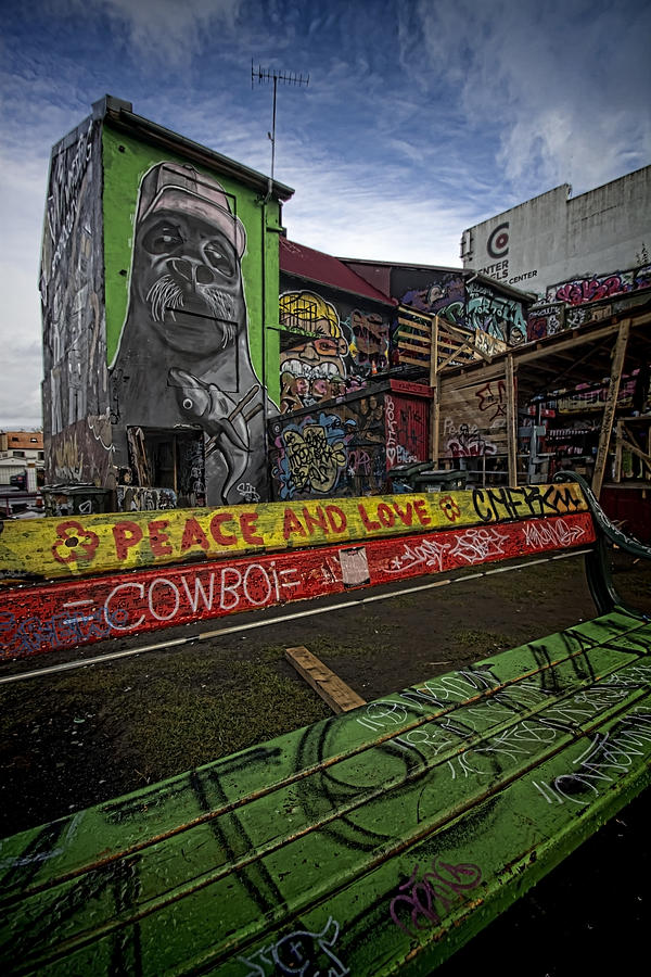 Peace Love and street art Photograph by Sven Brogren