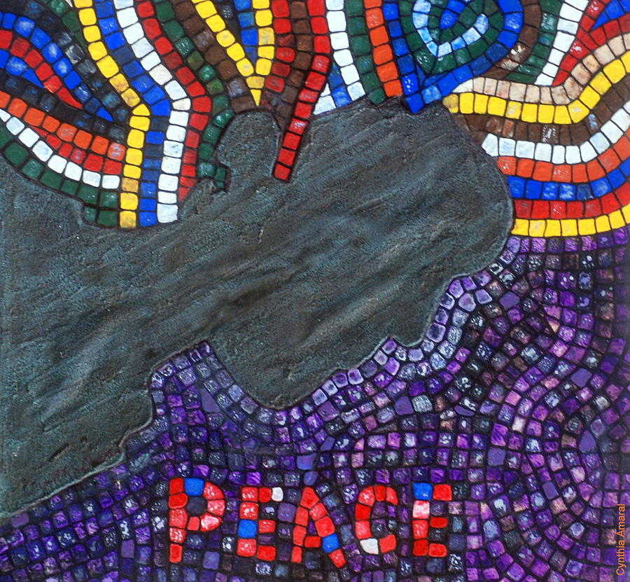 Wild Painting - Peace Man by Cynthia Amaral