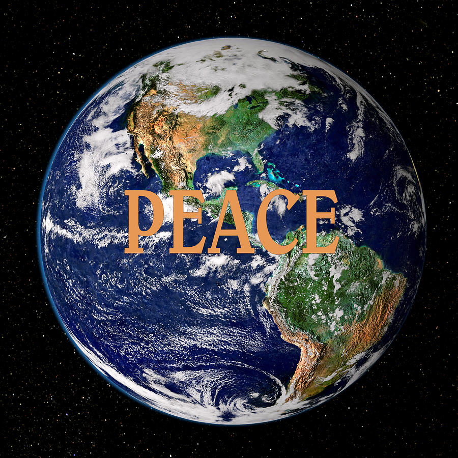 Globe Photograph - Peace on Earth by Kristin Elmquist