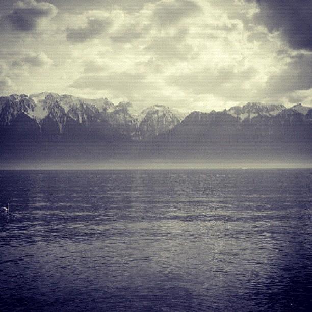 Peaceful View In Montreux Photograph by Lou Garou