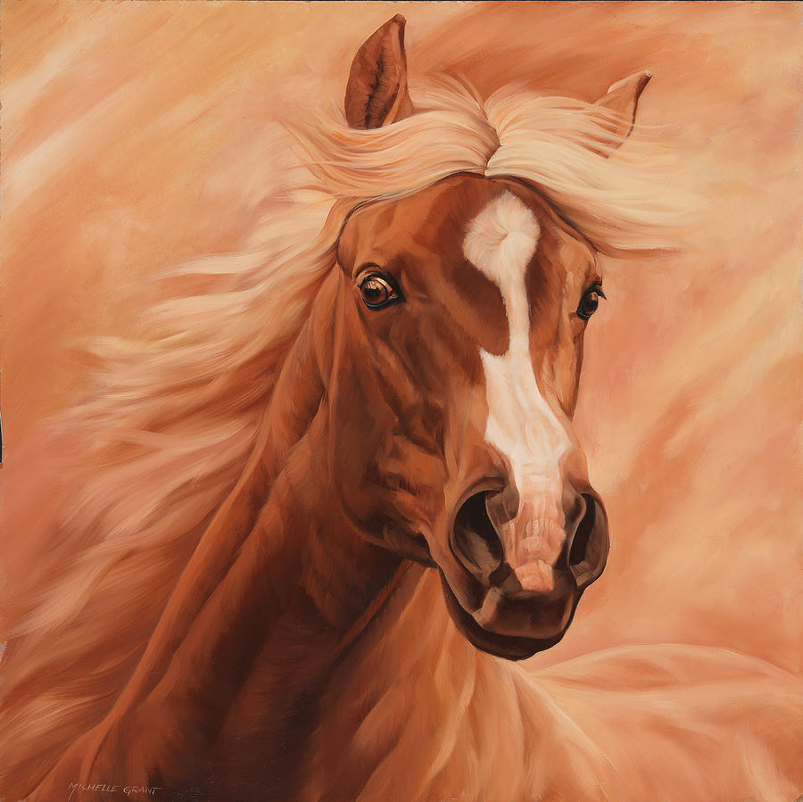 Horse Painting - Peach by JQ Licensing