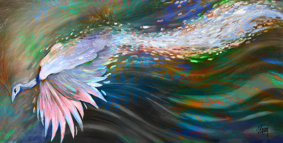 Peacock 1 Digital Art by Stan Kwong
