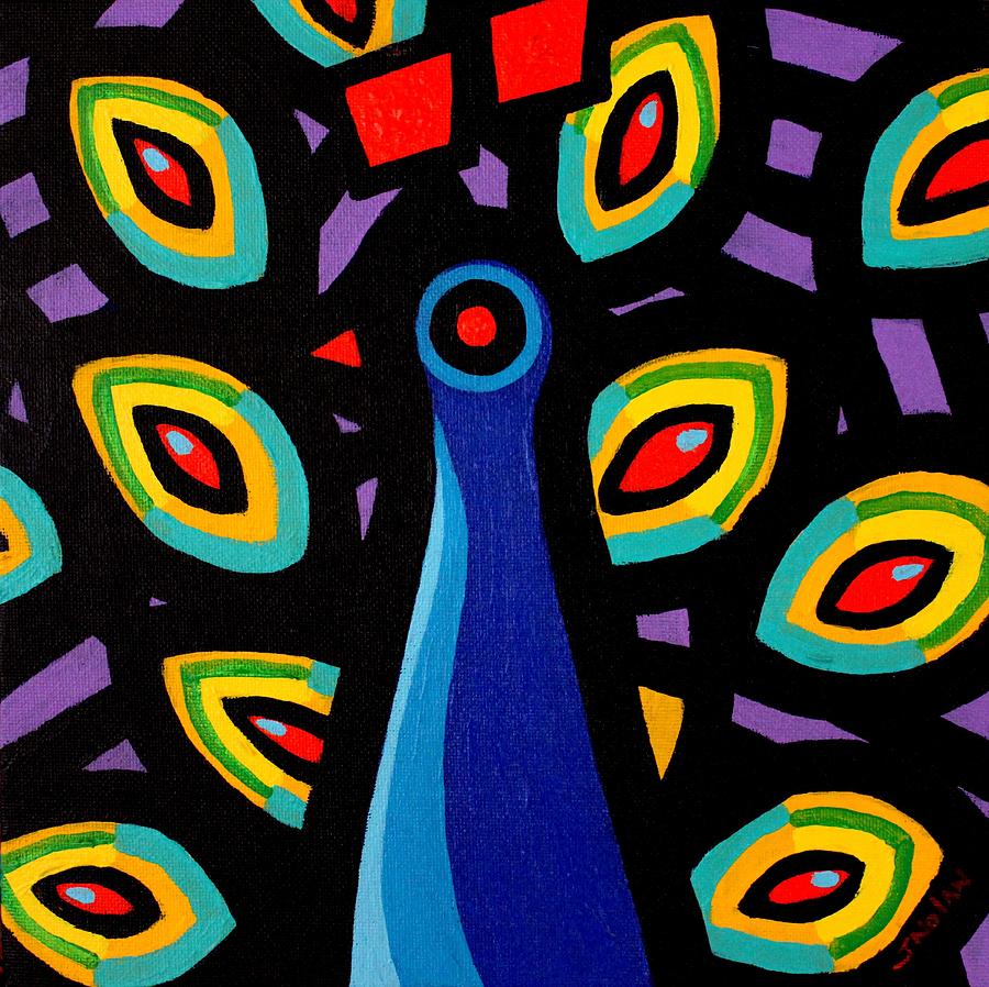 Peacock Painting - Peacock 10 by John  Nolan