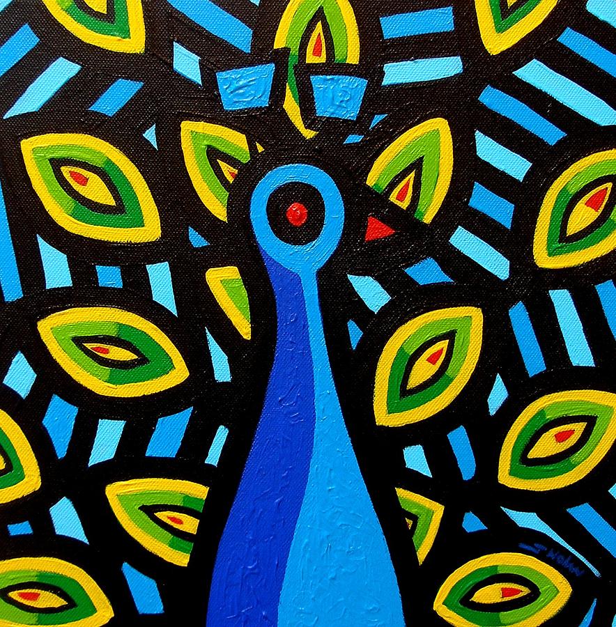 Peacock Painting - Peacock II by John  Nolan
