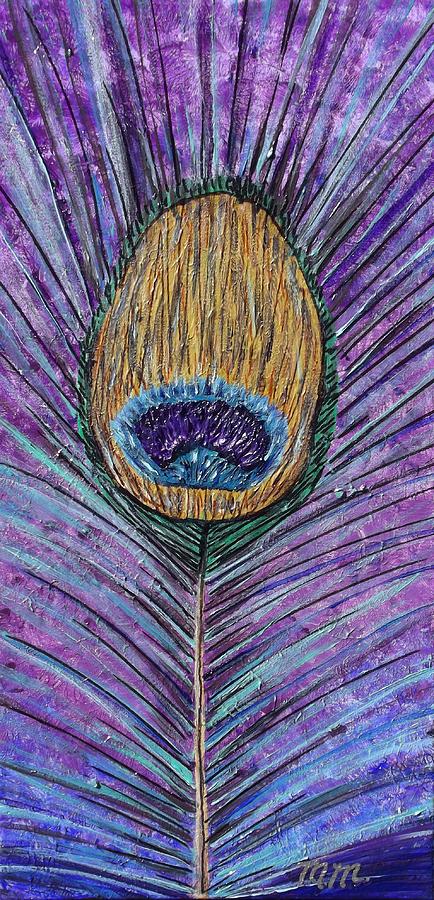 Peacock Inspirations 1 Painting by Megan Ford-Miller