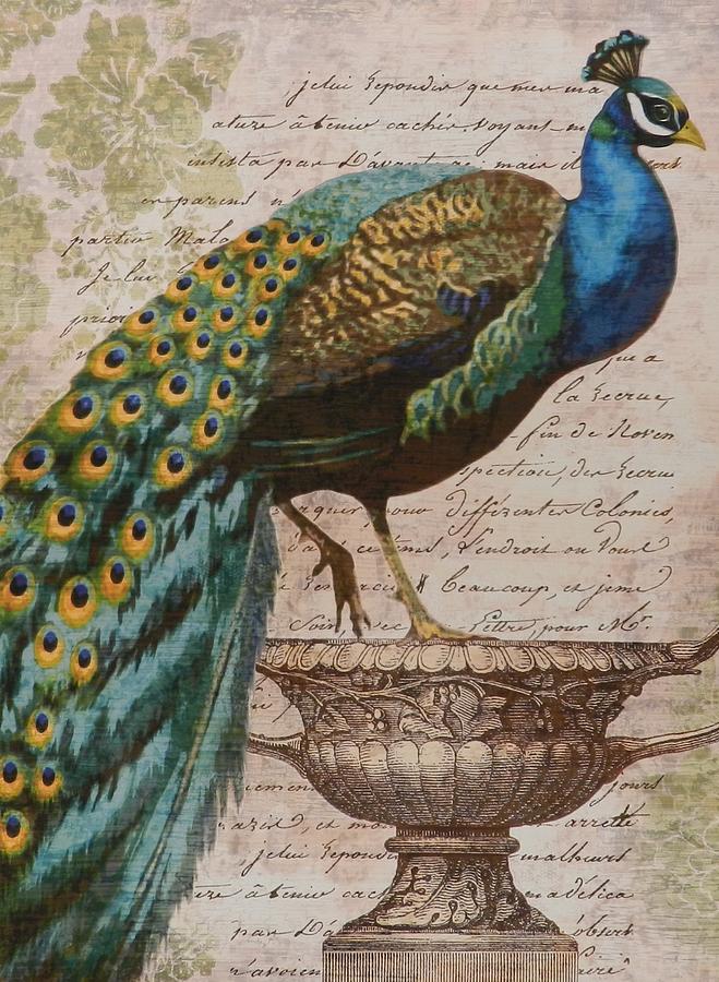 Peacock on the vase. Photograph by Eugene Ravitsky - Fine Art America