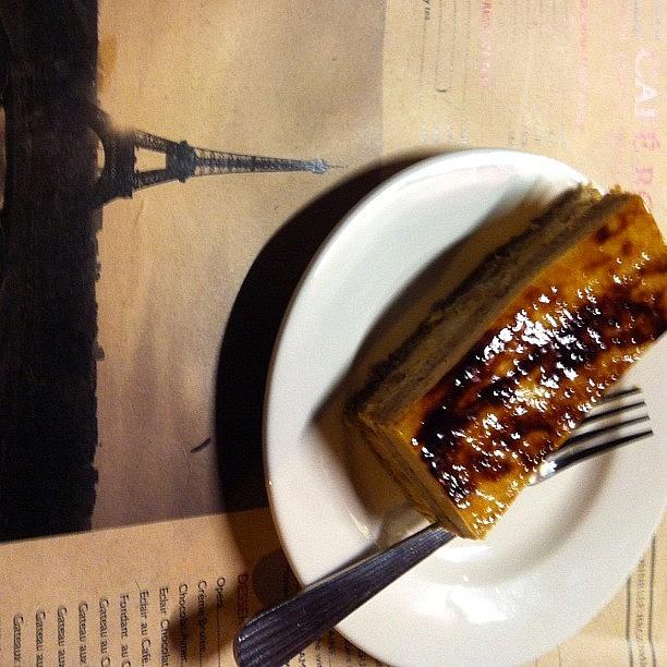 Cake Photograph - Pear Caramel Le Paris #instafood by Sally Nataly