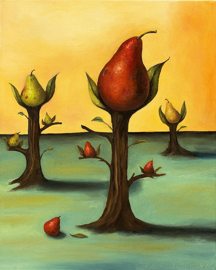 Pear Trees 3 Painting by Leah Saulnier The Painting Maniac