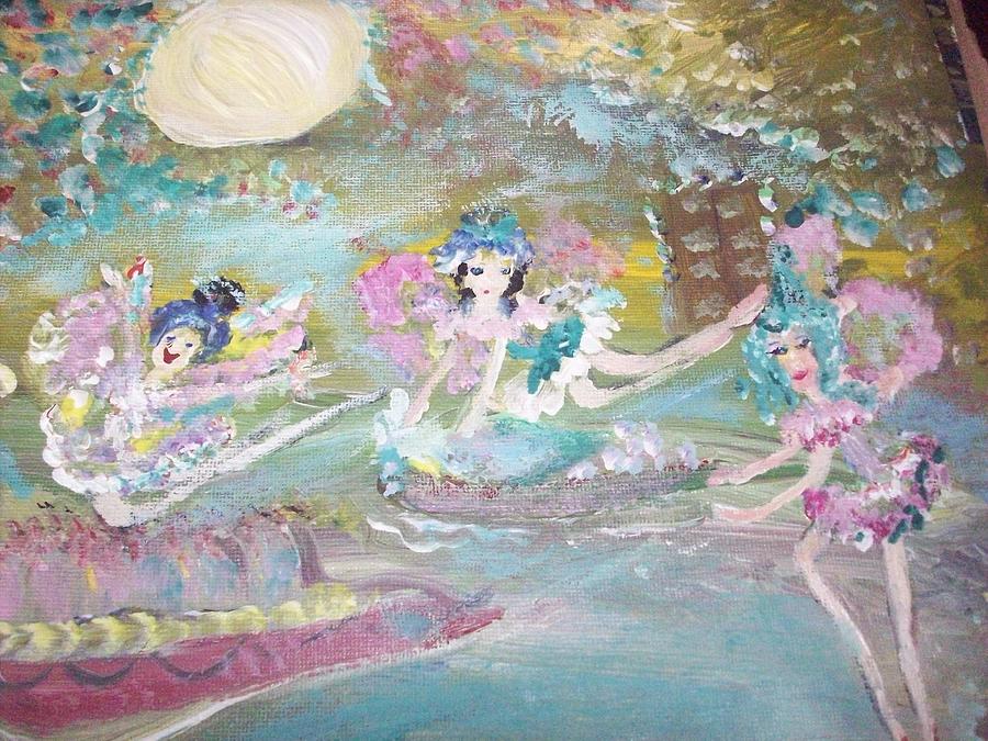 Pearl River Fairies Painting by Judith Desrosiers