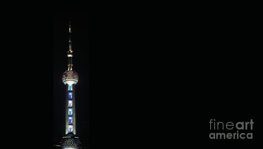 Pearl Tower Shanghai - soft focus lens - Maassen-Pohlen Pyrography by Urft Valley Art \ Matt J G  Maassen-Pohlen