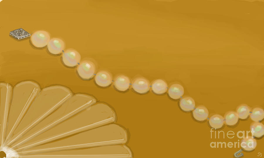 Pearls Digital Art by Sara Schuder - Pixels