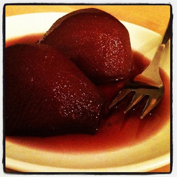 Instagram Photograph - Pears In Red Wine by Maya Steinberg