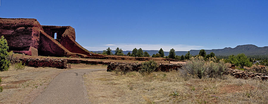 Pecos Pueblo Panorama Photograph by Bill Barber
