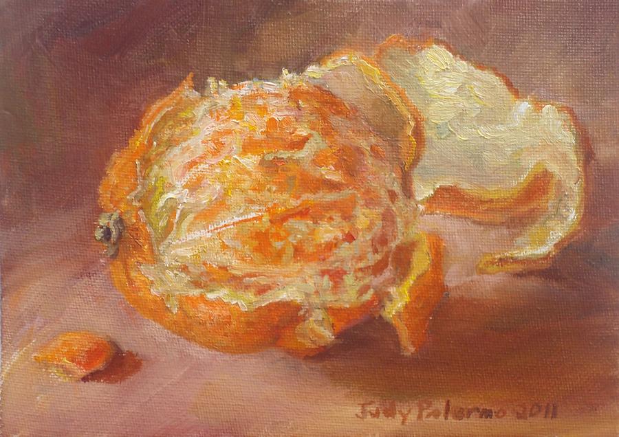 Peeled Orange Painting by Judy Palermo | Fine Art America