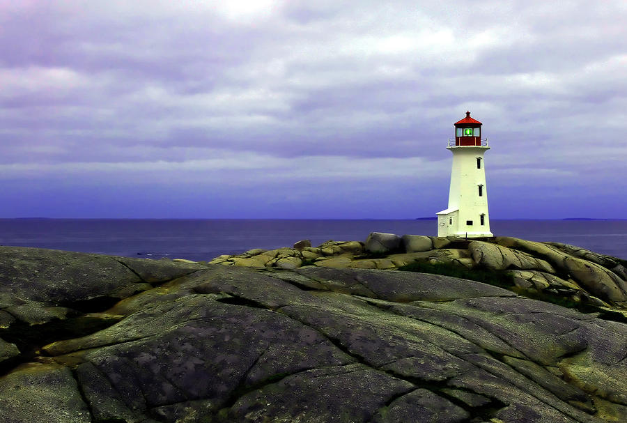 Peggy's Point Lighthouse Photograph by Rick Berk - Fine Art America