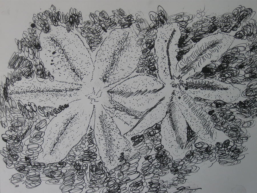 Pen and Ink three Drawing by AJ Brown
