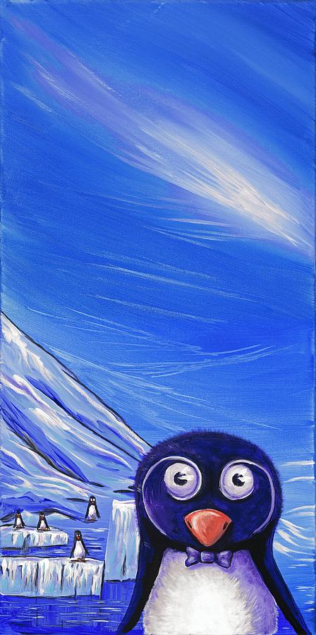 Penguin Painting by David Junod