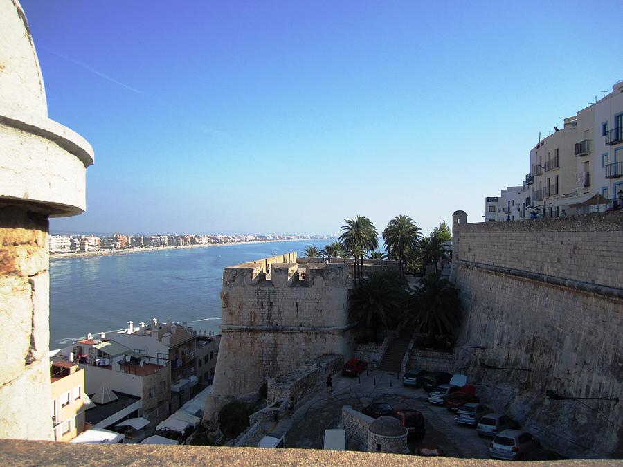 Peniscola Panoramic View At the Mediterranean Sea in Spain Photograph by John Shiron