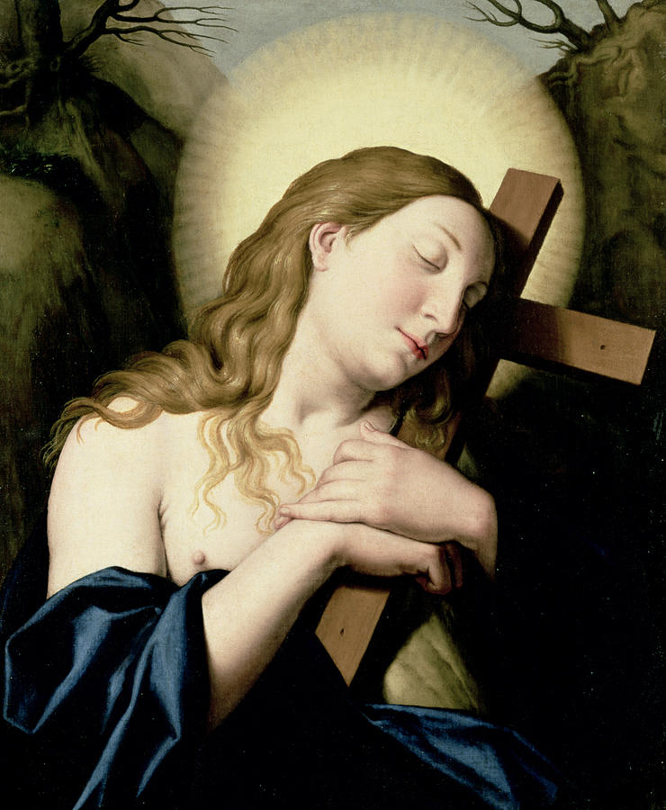 Religion Painting - Penitent Magdalene by Il Sassoferrato