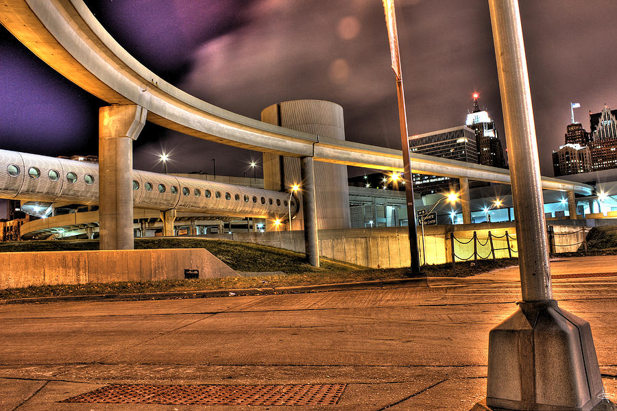 People Mover and Tunnel Detroit MI Photograph by Nicholas  Grunas