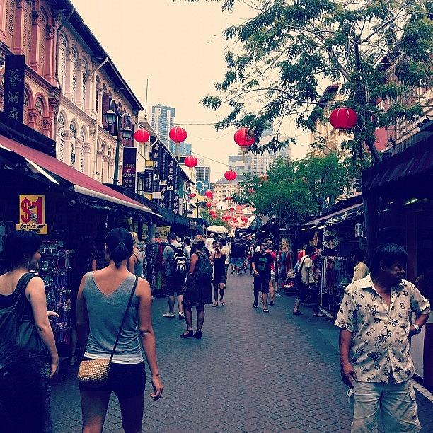 Walking Photograph - #people #strangers #chinatown #tourism by Claire Raphaela