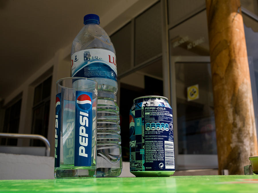 Can Photograph - Pepsi table by Guiseppe Olivetani