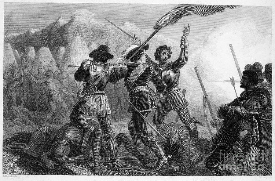 Pequot War, 1636-3 Photograph by Granger