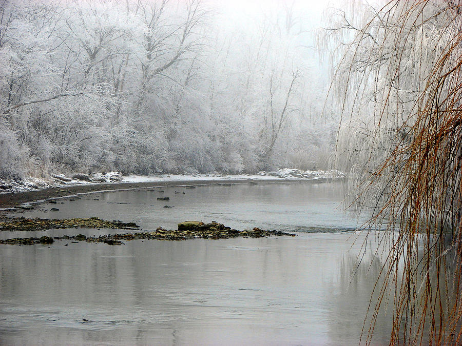Perch Creek Hoar Frost Mixed Media by Bruce Ritchie