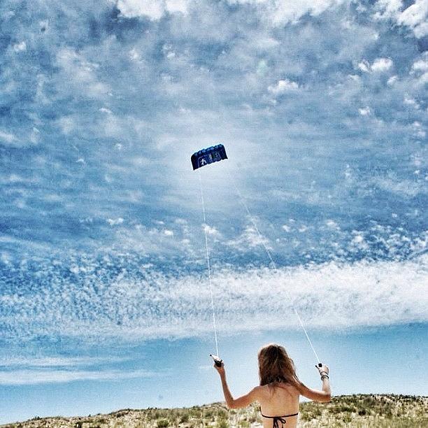 Summer Photograph - Perfect Wind On The Beach #kite #wind by Val Lao