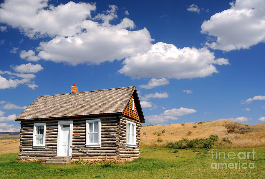 Perkins Cabin - Chesterfield Ghost Town - Idaho Photograph by Gary Whitton