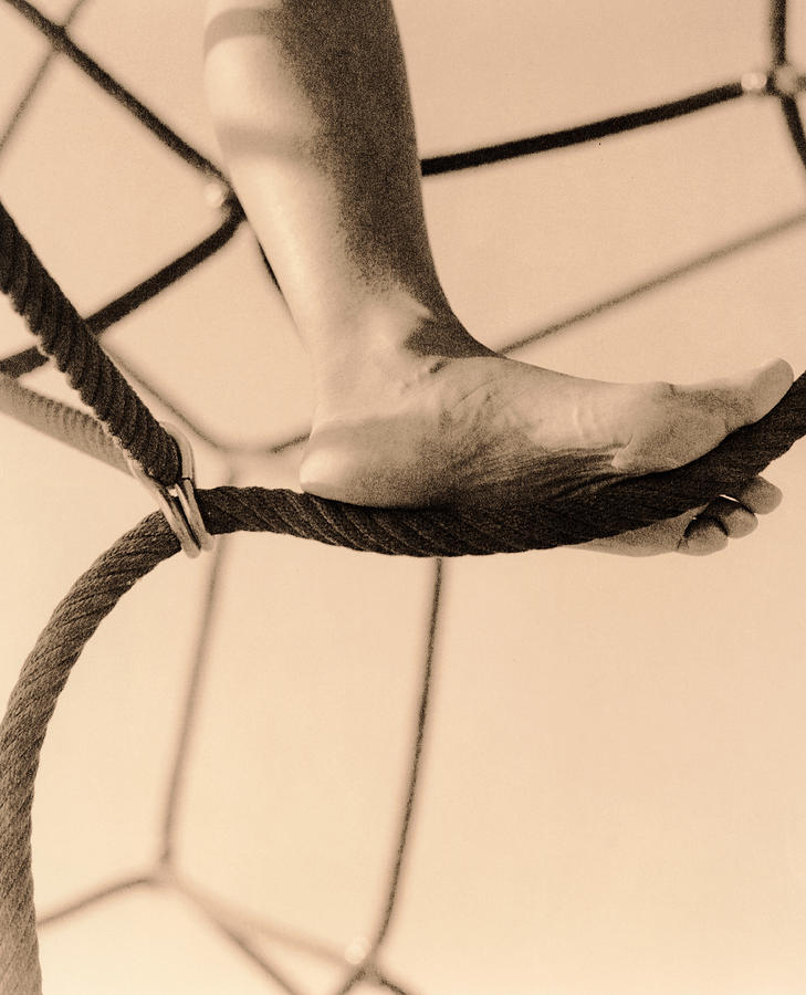 Rope Photograph - Person Climbing by Cristina Pedrazzini