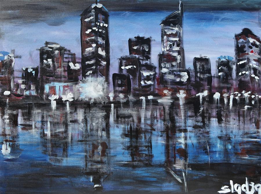 Perth Painting by Sladjana Lazarevic