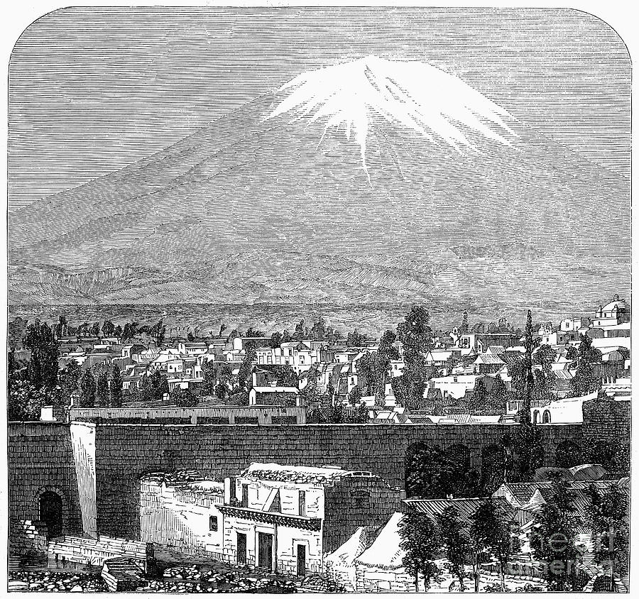 Peru: Volcano, 1863 Photograph by Granger