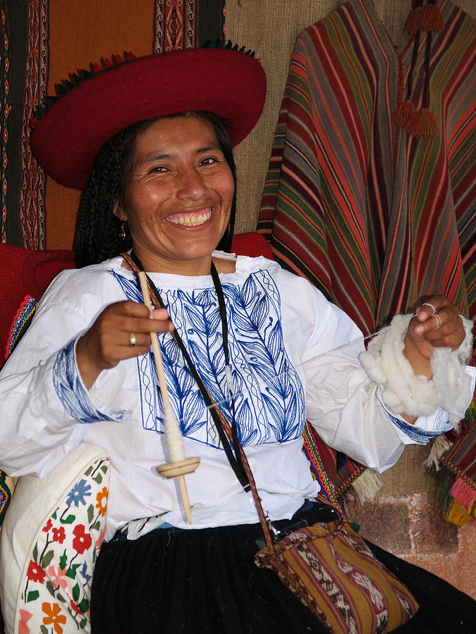 Peruvian Weaver Photograph by Nora Martinez