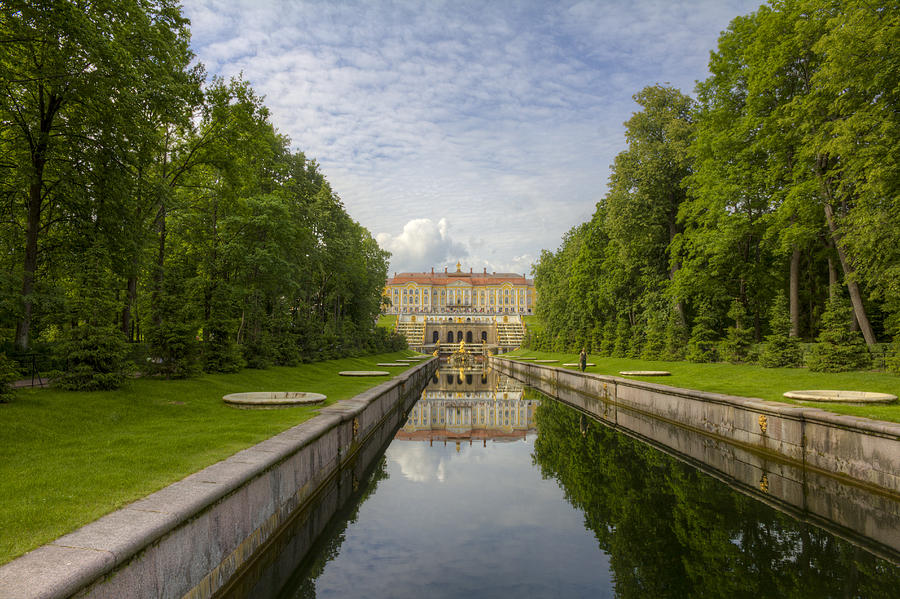 Summer Photograph - Peterhof Palace  St Petersburg   Russia by Clare Bambers