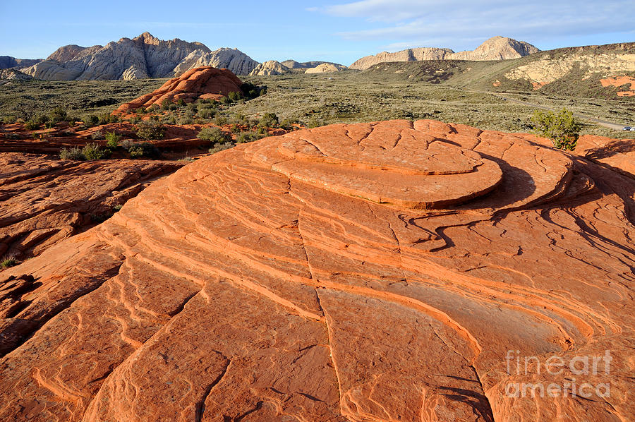 Petrified Sand Dunes Snow Canyon Utah Photograph by Gary Whitton