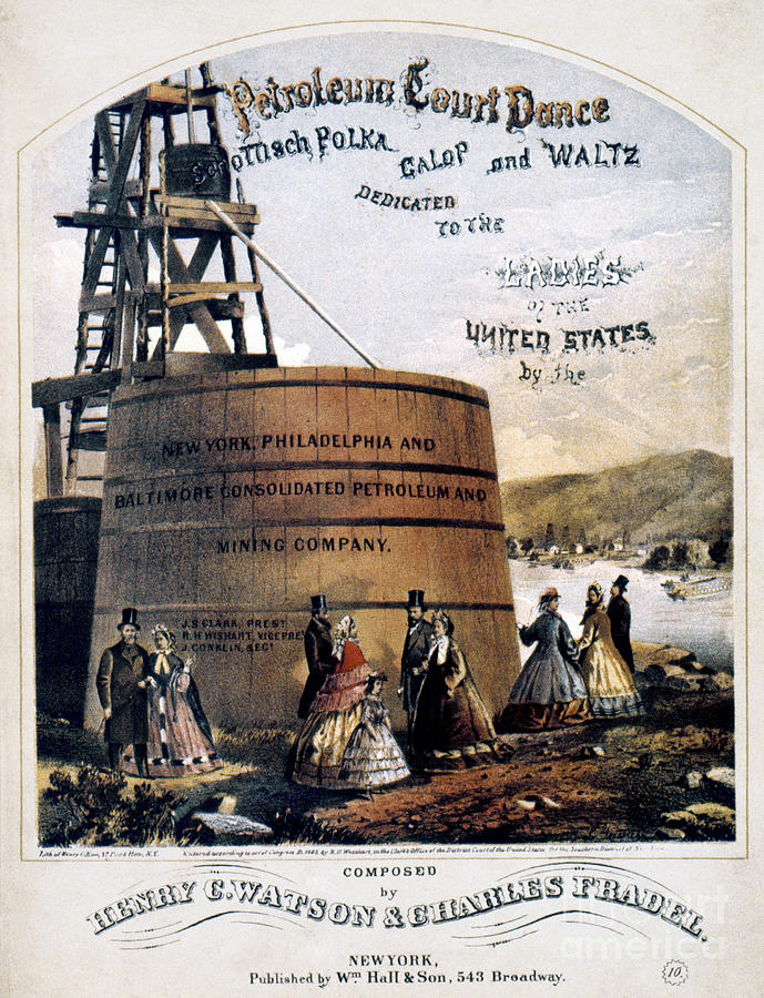 Petroleum Songsheet, 1865 Photograph by Granger