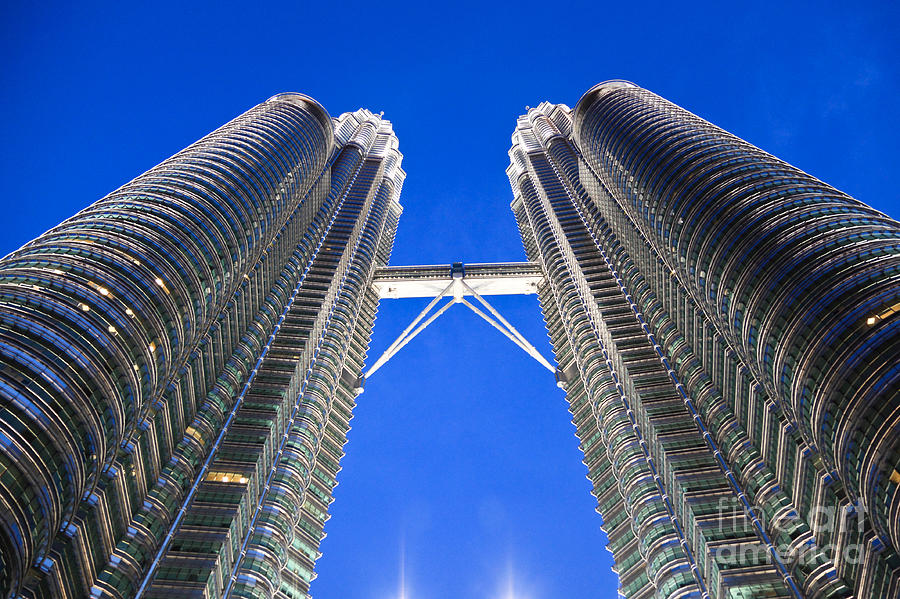 Petronas Tower Bridge Detail Photograph by Gualtiero Boffi