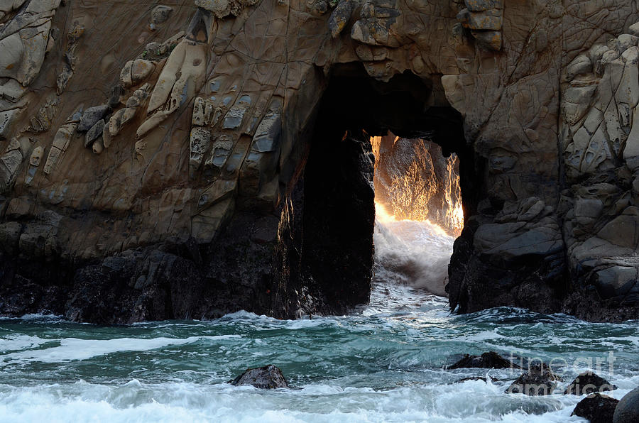 Pfeiffer Rock Big Sur Photograph by Bob Christopher - Pixels