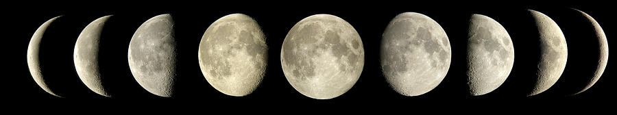 Phases Of The Moon Photograph by Pekka Parviainen