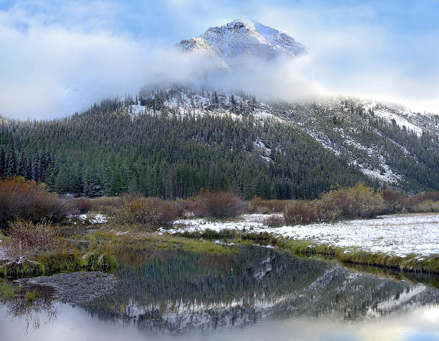 Phi Kappa Mountain And Summit Creek Photograph by Tim Fitzharris