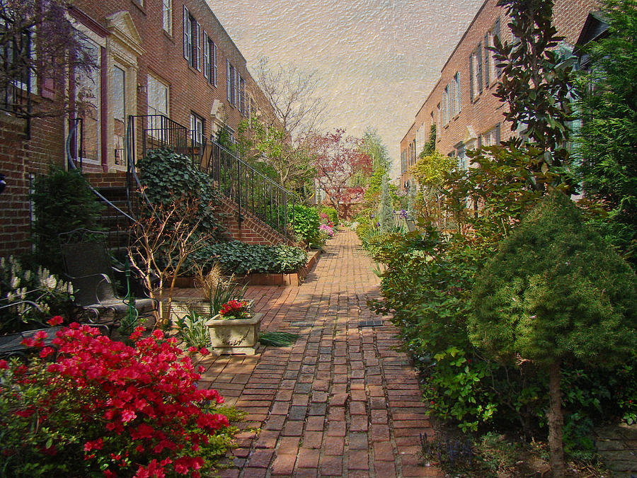 Philadelphia Courtyard - Symphony of Springtime Gardens Photograph by ...