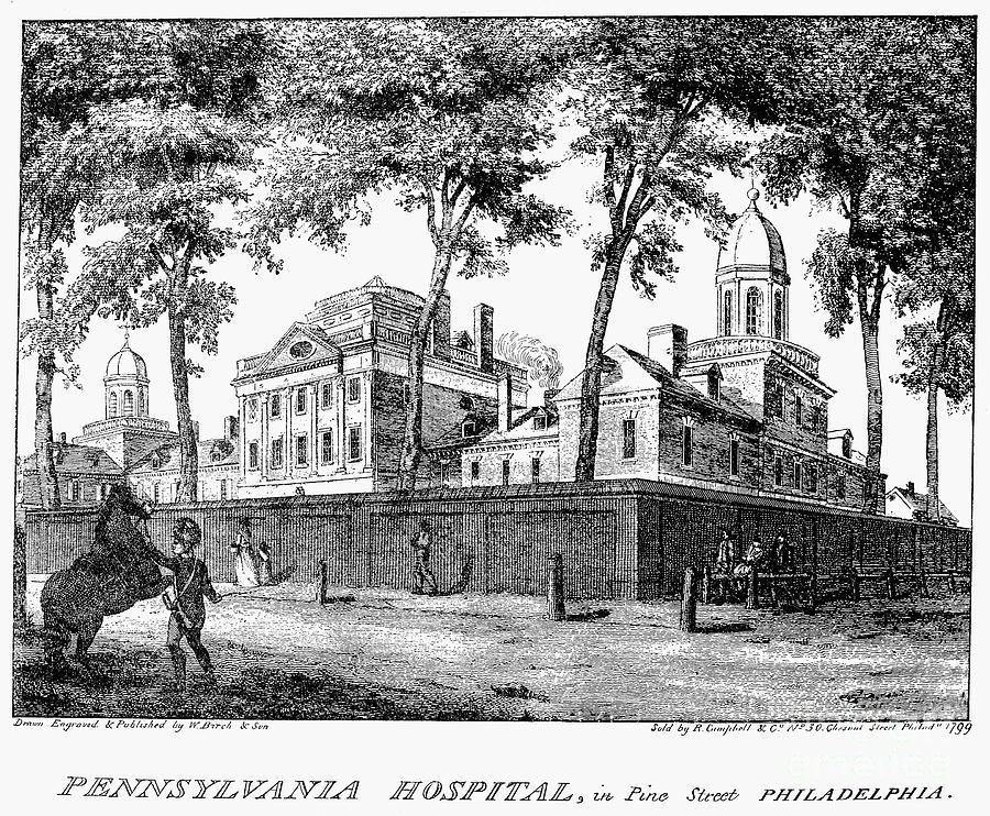 Philadelphia: Hospital, 1799 Photograph by Granger