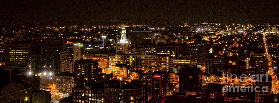 Philadelphia Night Photograph by Chuck Kuhn
