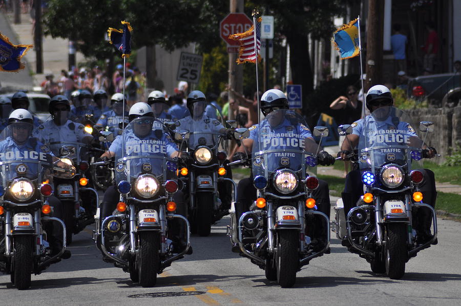 Philadelphia Police Motorcycle Unit Photograph by Bill Cannon