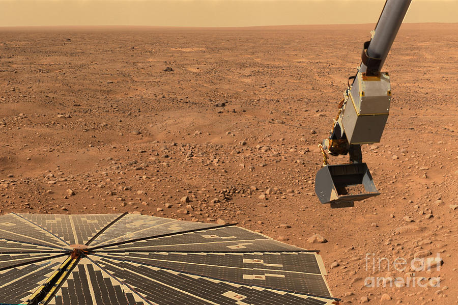 Phoenix Photograph - Phoenix Mars Lander Samples Soil by Nasa