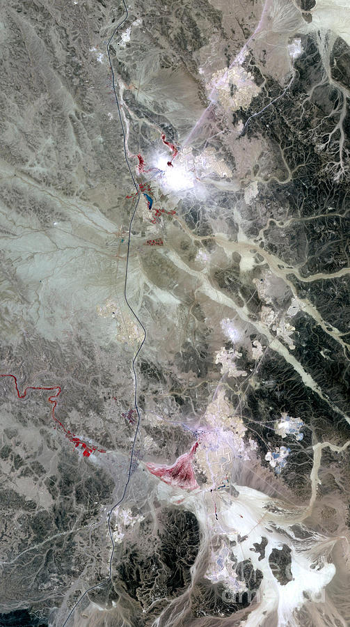Phosphate Mines, Jordan Photograph by Nasa