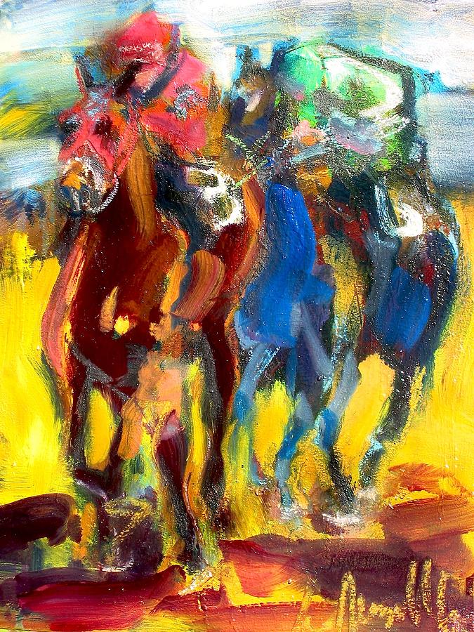 Photo Finish Painting by Les Leffingwell